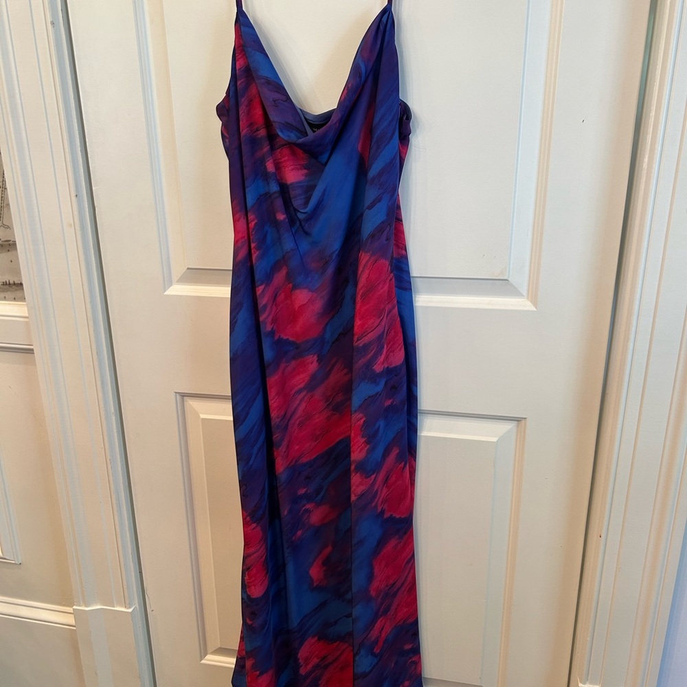 Revolve: Majorelle Brand Midi Slip Dress- Pink, purple, blue